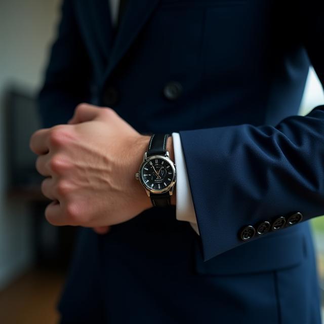 Heritage Dress watch with navy suit